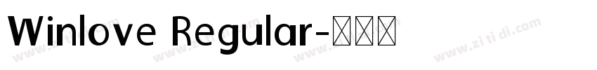 Winlove Regular字体转换